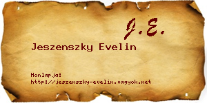 Jeszenszky Evelin névjegykártya